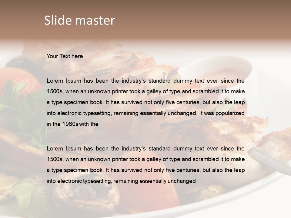 Dish Diet Freshness PowerPoint Template