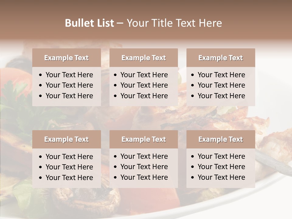 Dish Diet Freshness PowerPoint Template