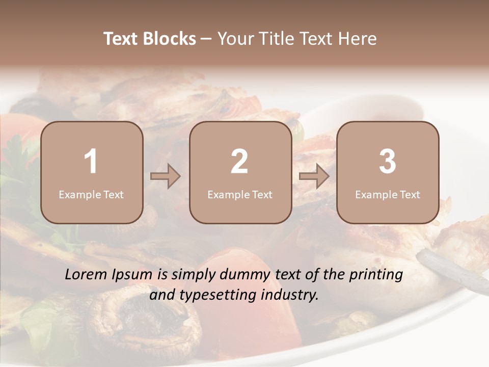 Dish Diet Freshness PowerPoint Template