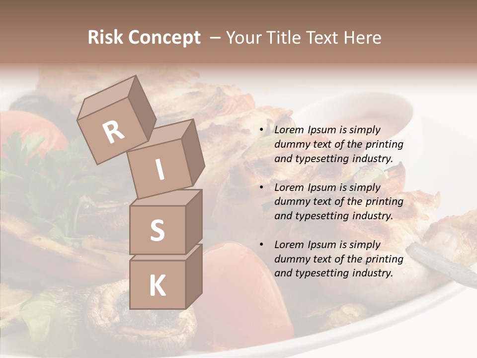 Dish Diet Freshness PowerPoint Template