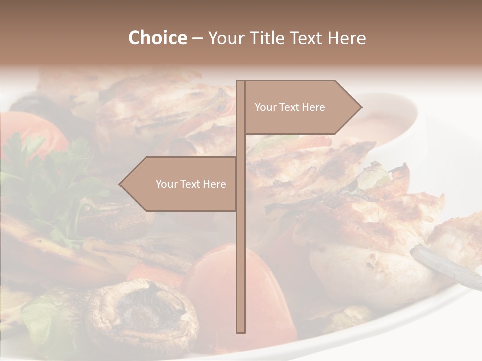 Dish Diet Freshness PowerPoint Template