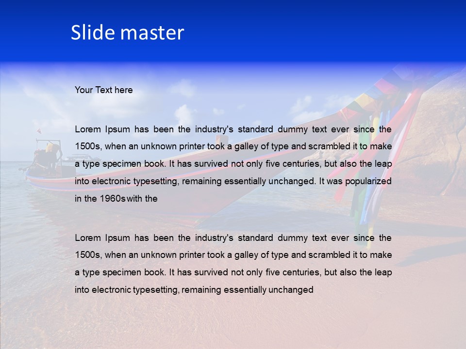 Summer Nautical Andaman PowerPoint Template