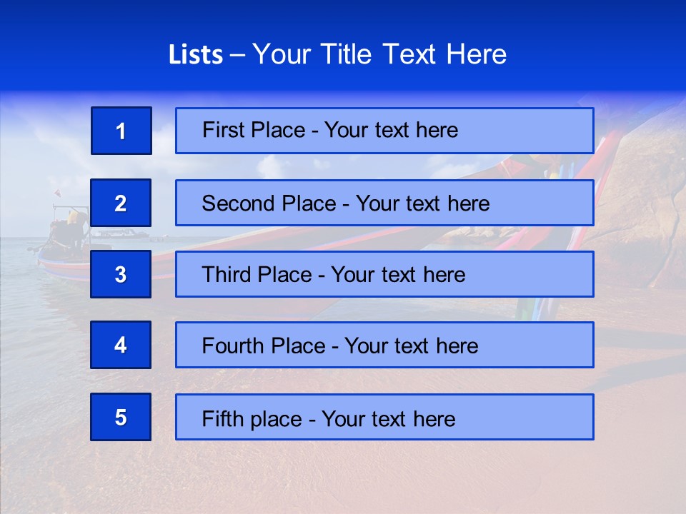Summer Nautical Andaman PowerPoint Template