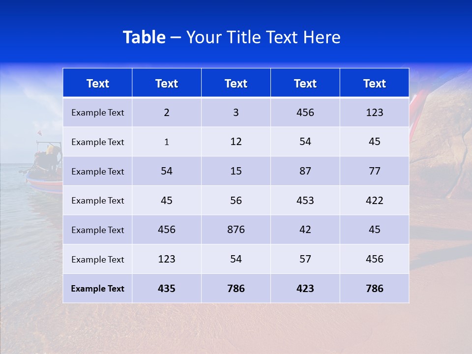 Summer Nautical Andaman PowerPoint Template