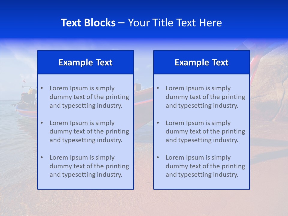 Summer Nautical Andaman PowerPoint Template