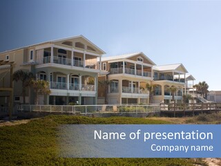 Tropical Sand Real Estate PowerPoint Template