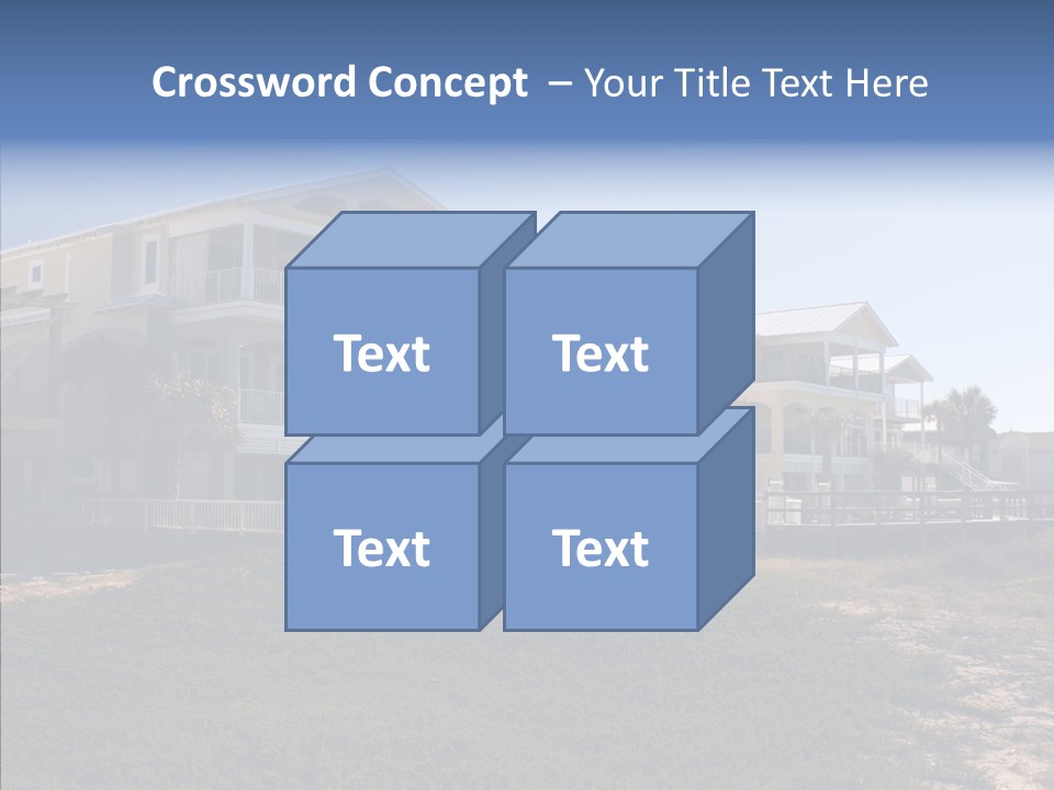 Tropical Sand Real Estate PowerPoint Template