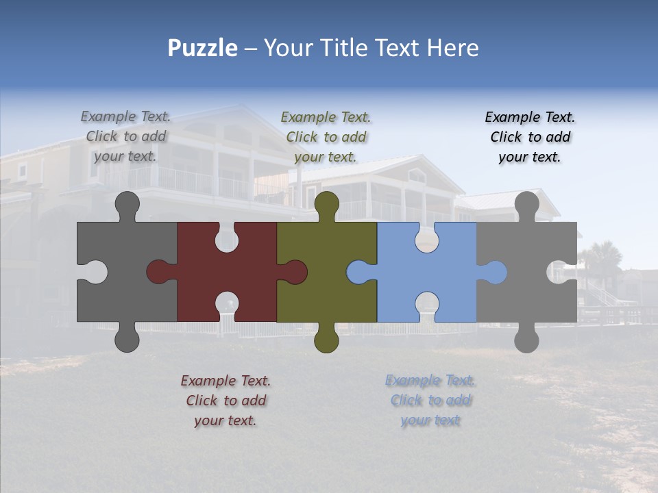 Tropical Sand Real Estate PowerPoint Template