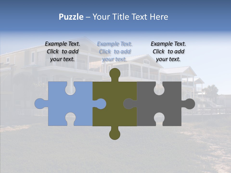 Tropical Sand Real Estate PowerPoint Template