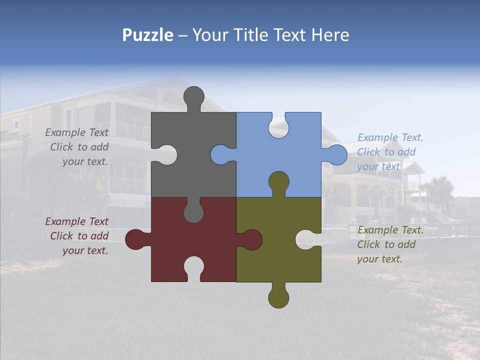 Tropical Sand Real Estate PowerPoint Template