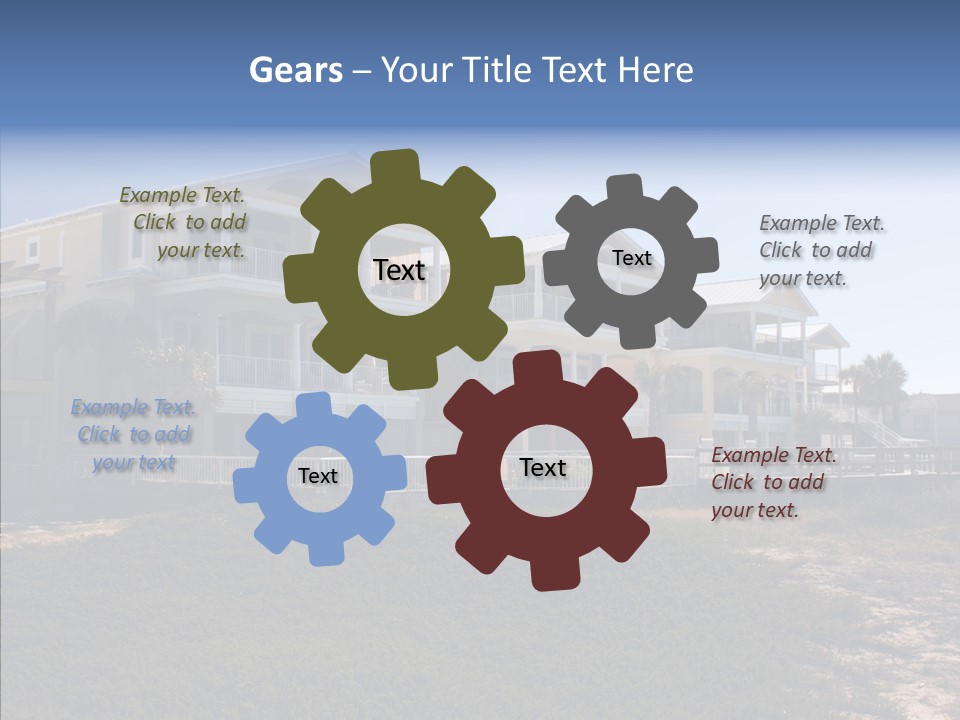 Tropical Sand Real Estate PowerPoint Template