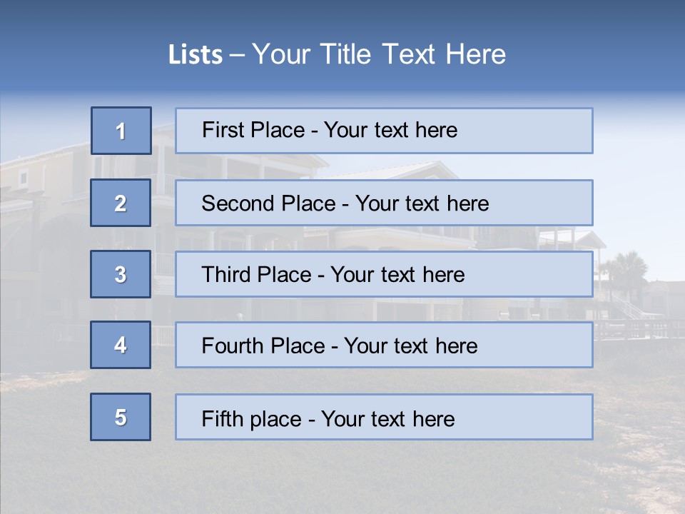 Tropical Sand Real Estate PowerPoint Template