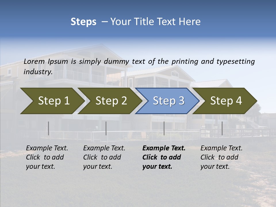 Tropical Sand Real Estate PowerPoint Template