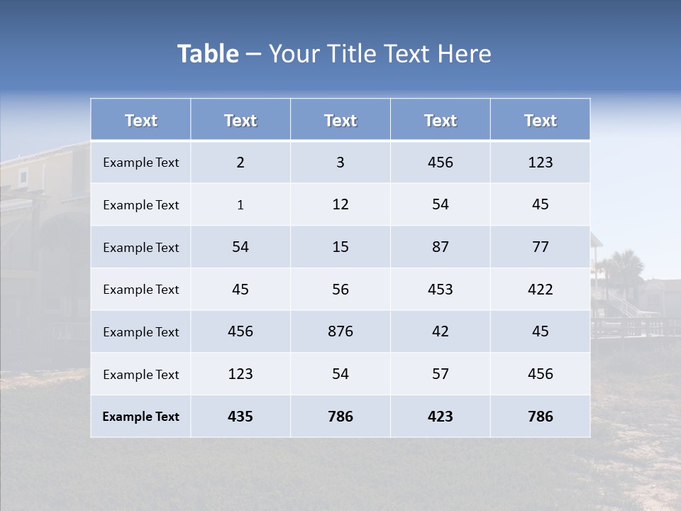 Tropical Sand Real Estate PowerPoint Template