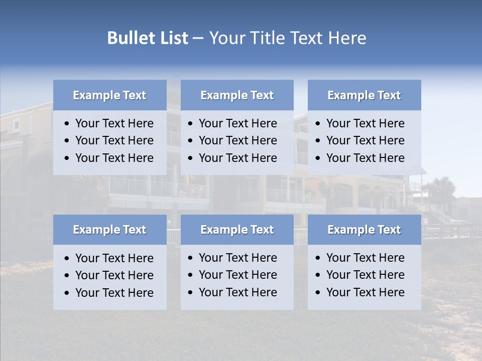 Tropical Sand Real Estate PowerPoint Template