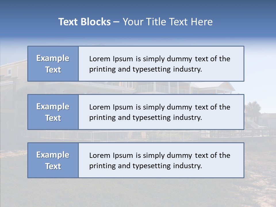 Tropical Sand Real Estate PowerPoint Template