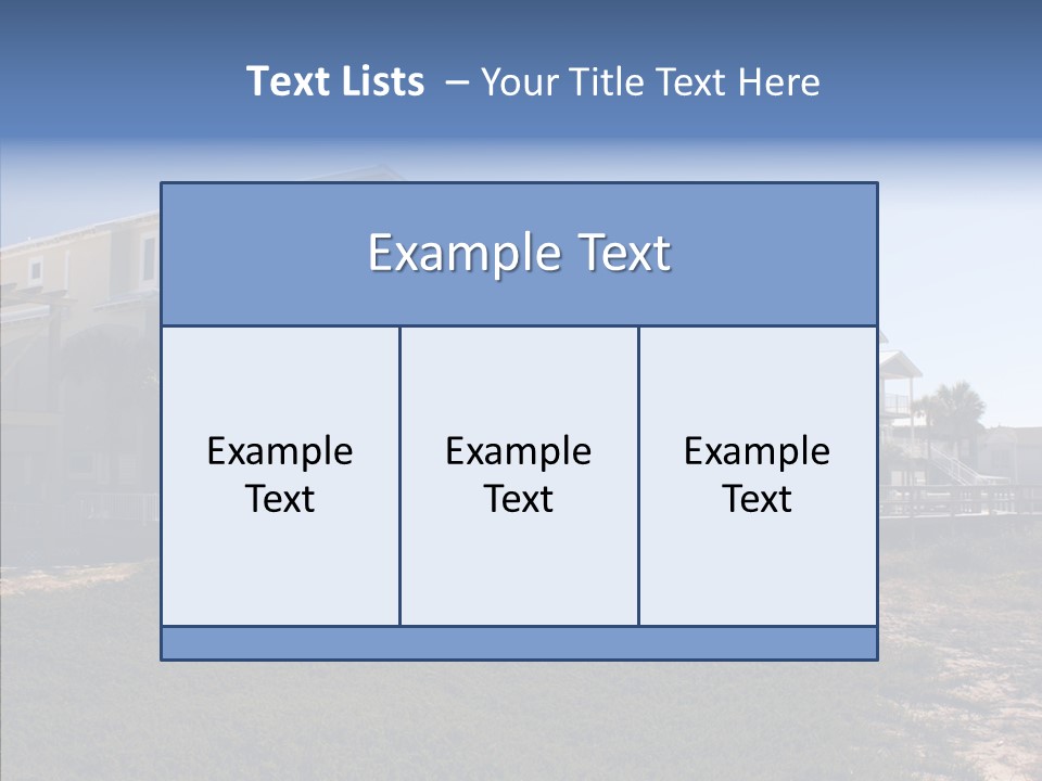 Tropical Sand Real Estate PowerPoint Template