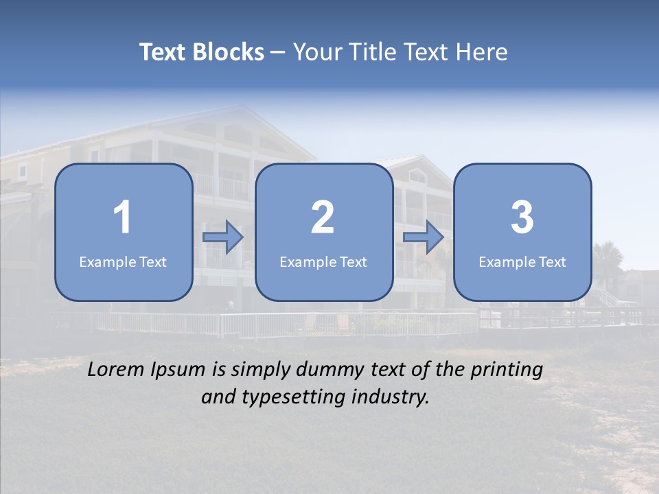 Tropical Sand Real Estate PowerPoint Template