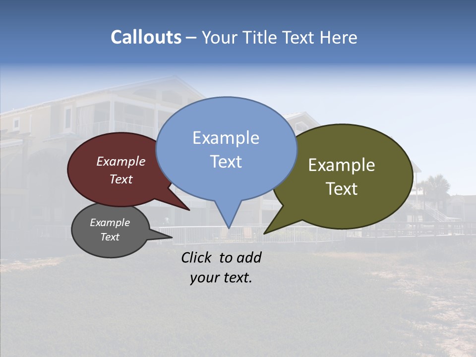 Tropical Sand Real Estate PowerPoint Template