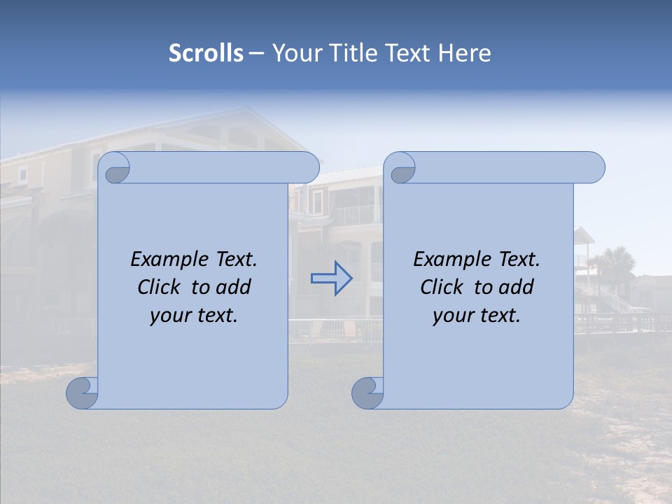 Tropical Sand Real Estate PowerPoint Template
