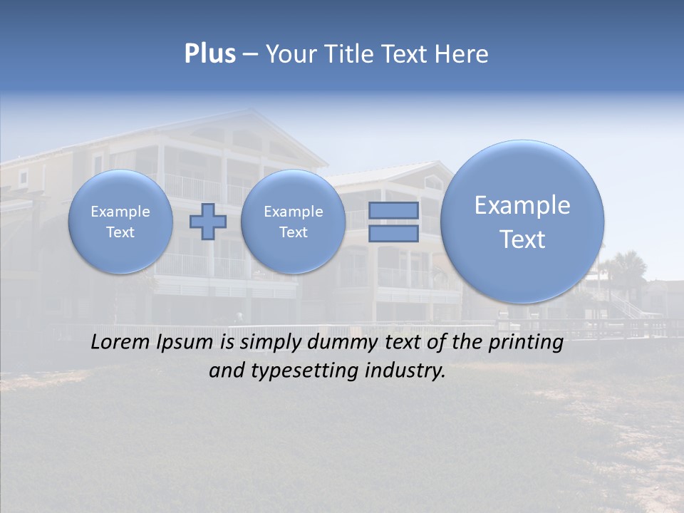 Tropical Sand Real Estate PowerPoint Template
