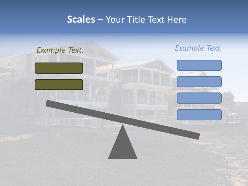 Tropical Sand Real Estate PowerPoint Template