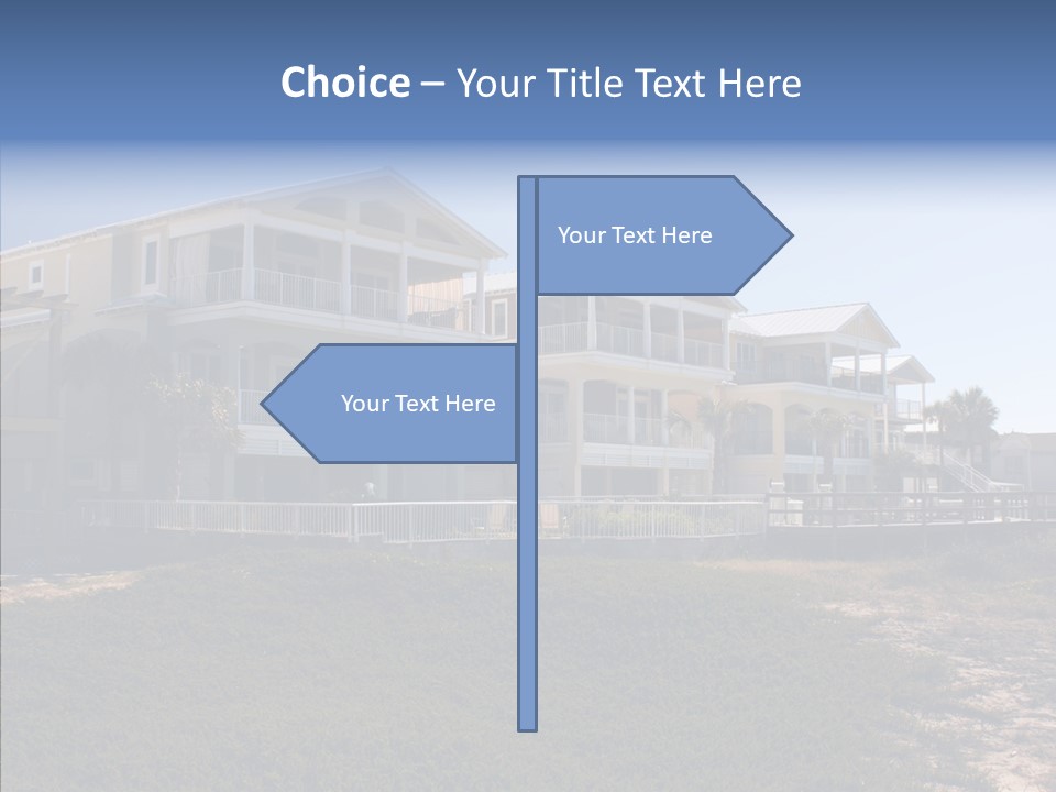 Tropical Sand Real Estate PowerPoint Template