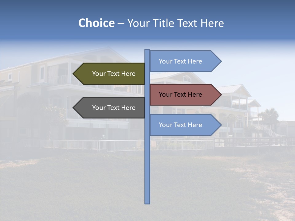 Tropical Sand Real Estate PowerPoint Template