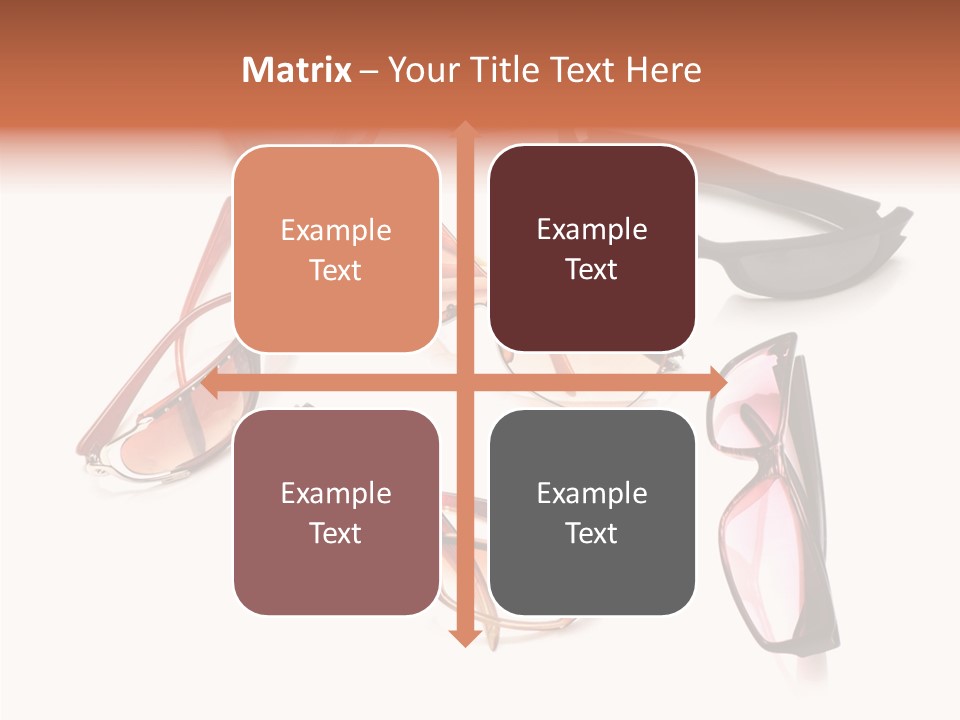 Closeup Background Eyewear PowerPoint Template