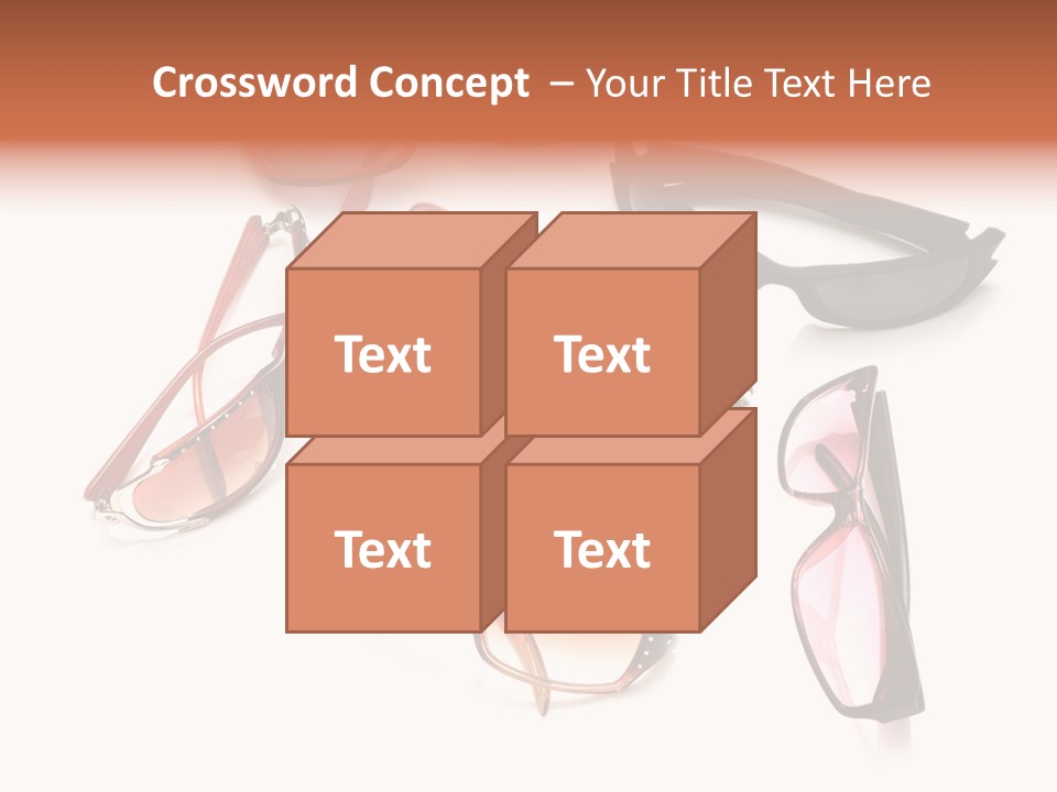 Closeup Background Eyewear PowerPoint Template