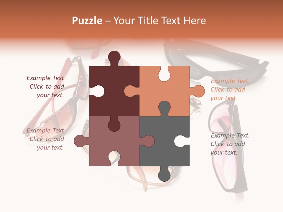 Closeup Background Eyewear PowerPoint Template