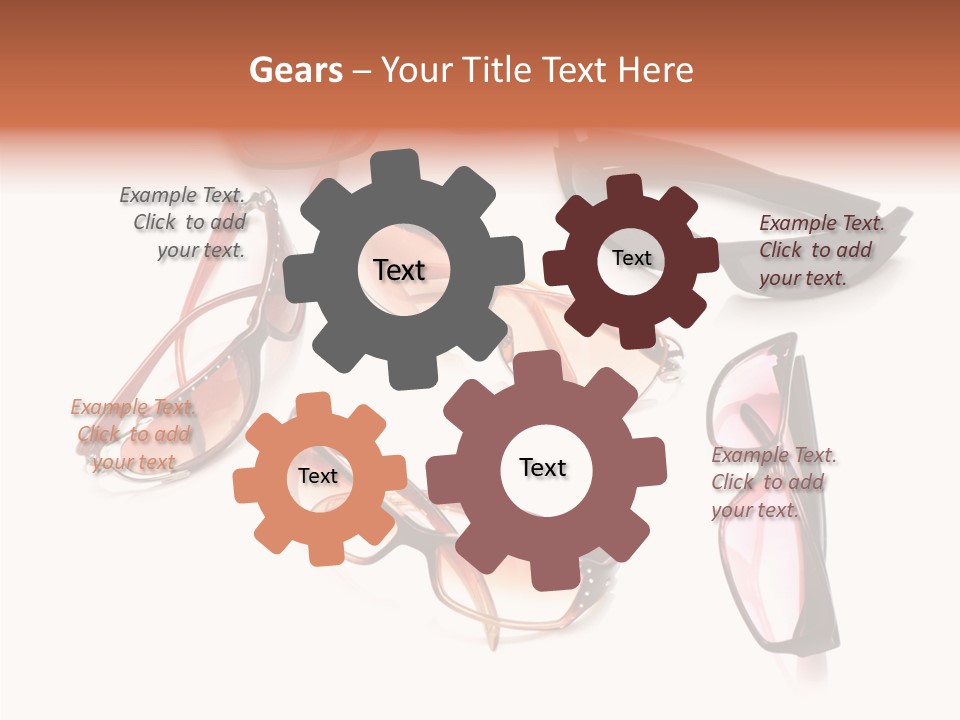 Closeup Background Eyewear PowerPoint Template