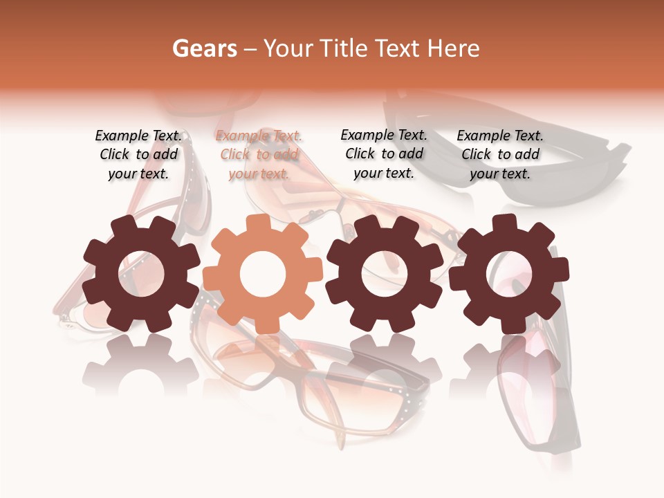 Closeup Background Eyewear PowerPoint Template