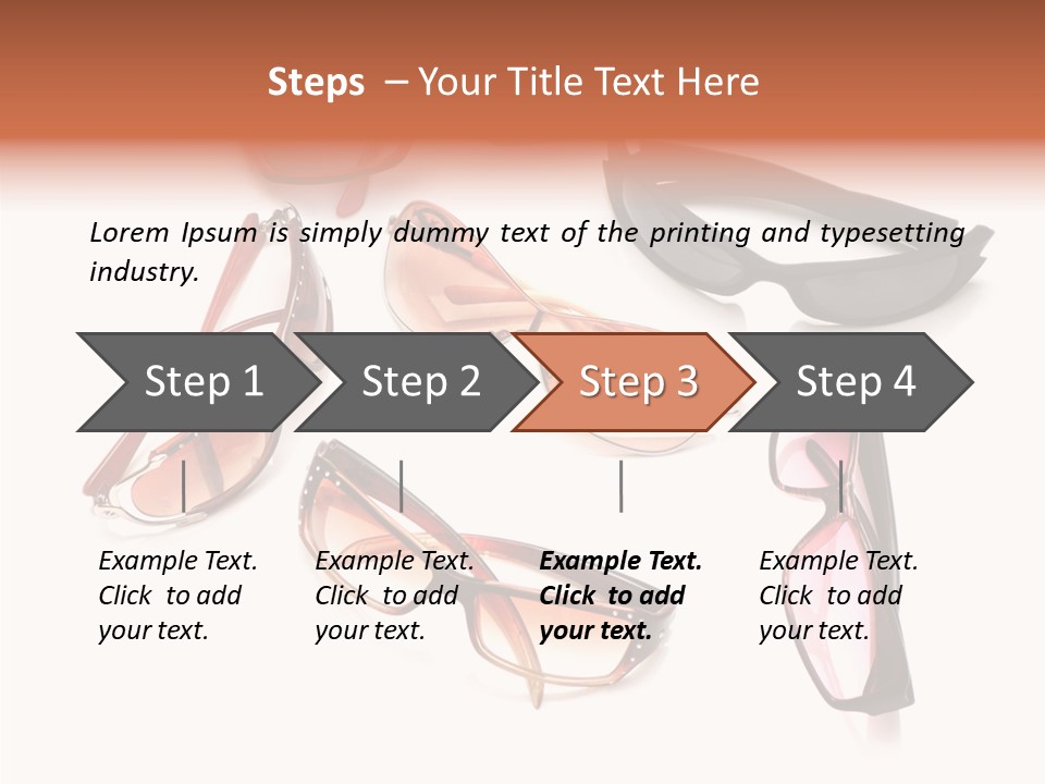 Closeup Background Eyewear PowerPoint Template