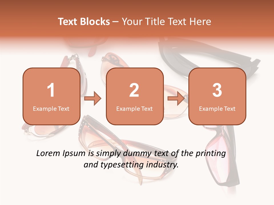 Closeup Background Eyewear PowerPoint Template