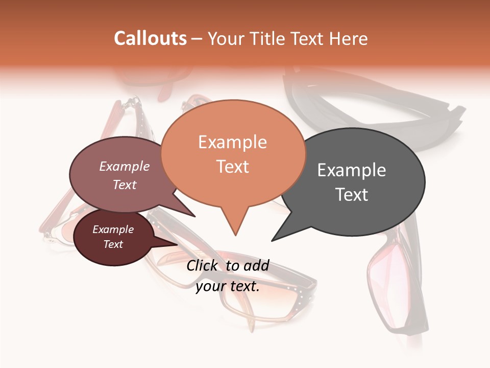 Closeup Background Eyewear PowerPoint Template