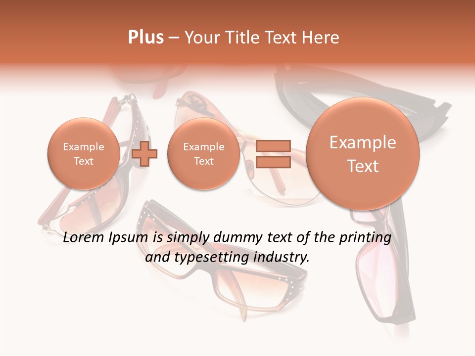 Closeup Background Eyewear PowerPoint Template