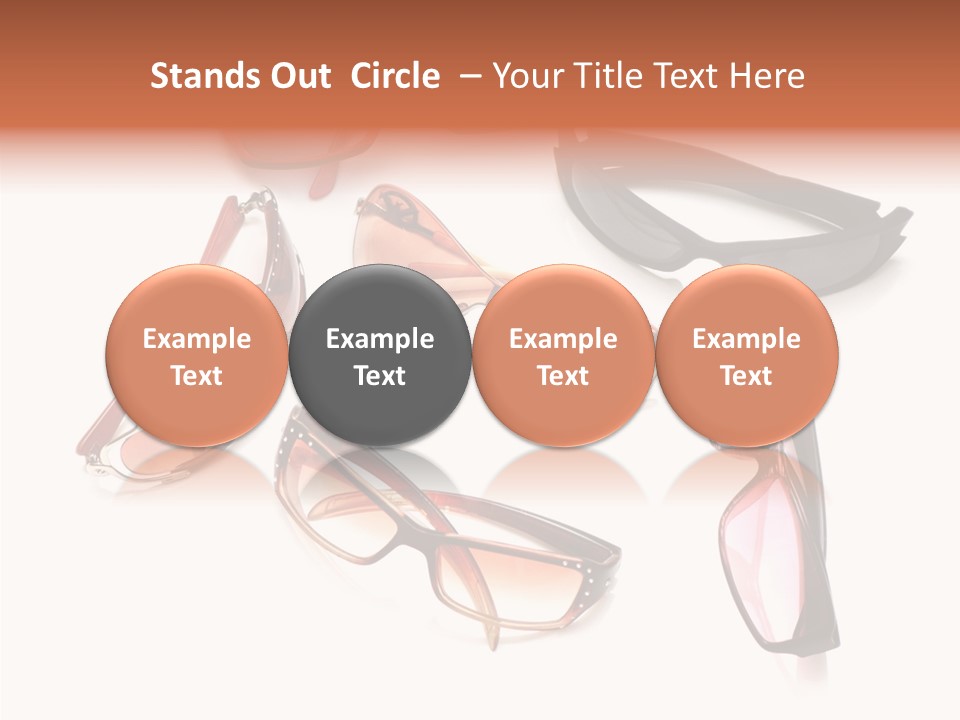 Closeup Background Eyewear PowerPoint Template
