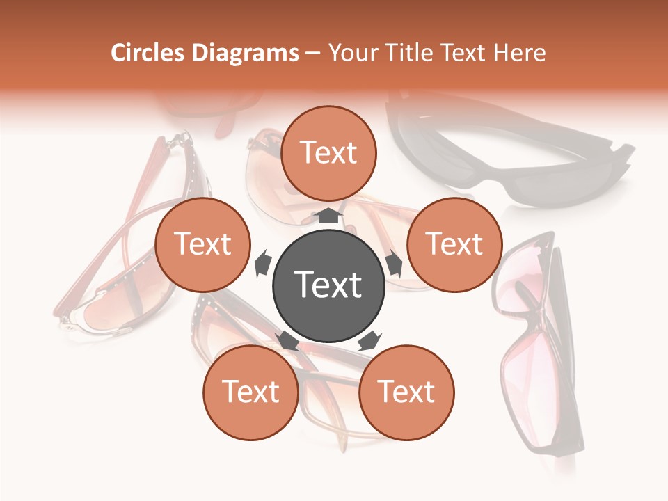 Closeup Background Eyewear PowerPoint Template