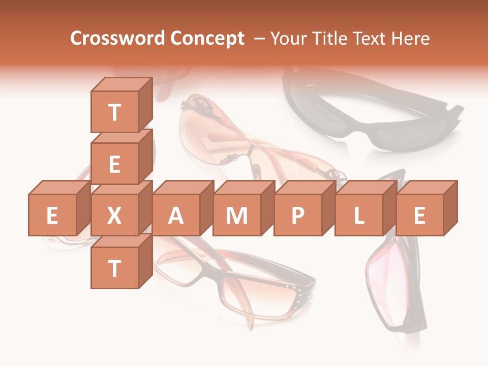 Closeup Background Eyewear PowerPoint Template