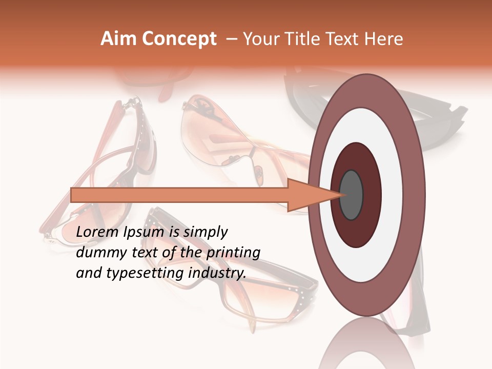 Closeup Background Eyewear PowerPoint Template