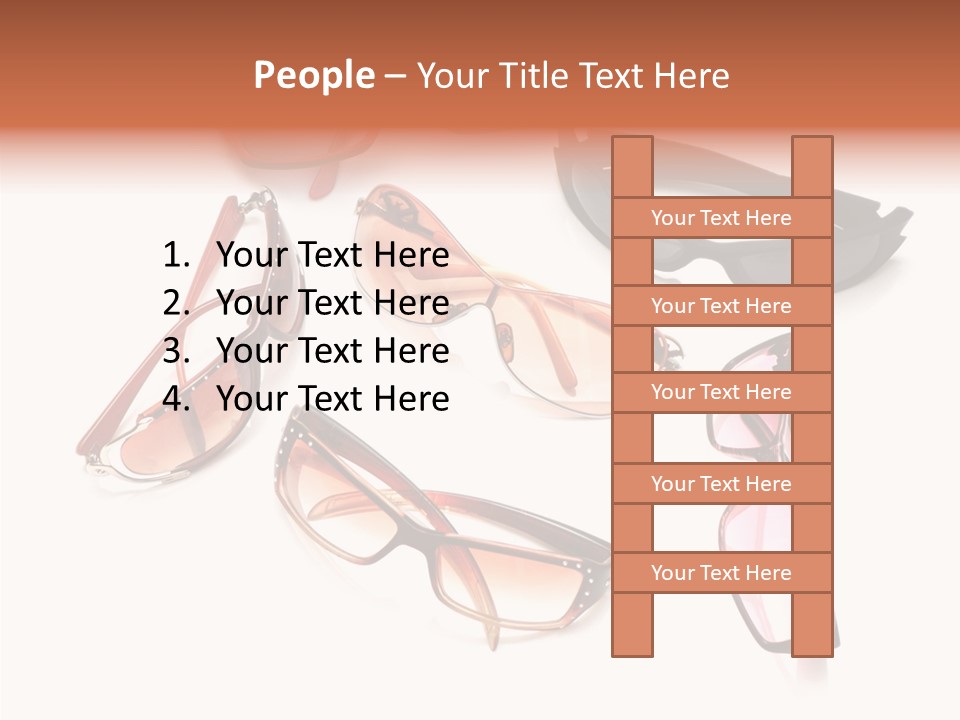 Closeup Background Eyewear PowerPoint Template