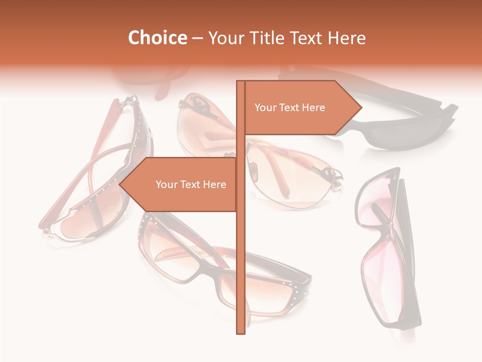 Closeup Background Eyewear PowerPoint Template