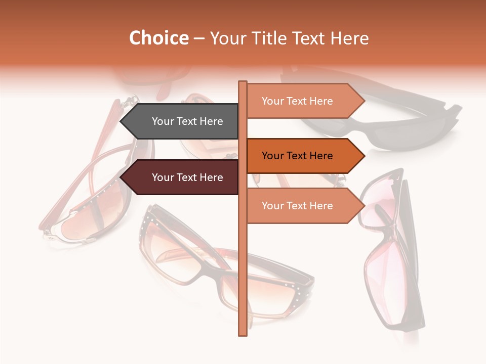 Closeup Background Eyewear PowerPoint Template