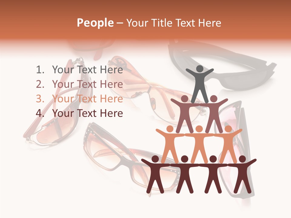 Closeup Background Eyewear PowerPoint Template