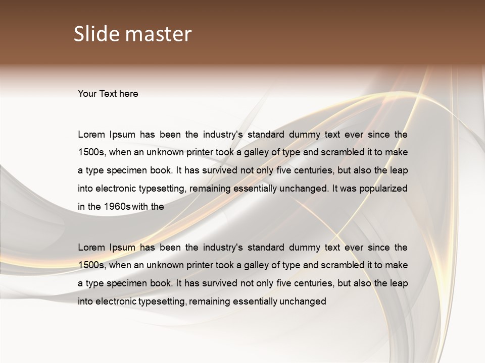 Ornate Textured Concepts PowerPoint Template