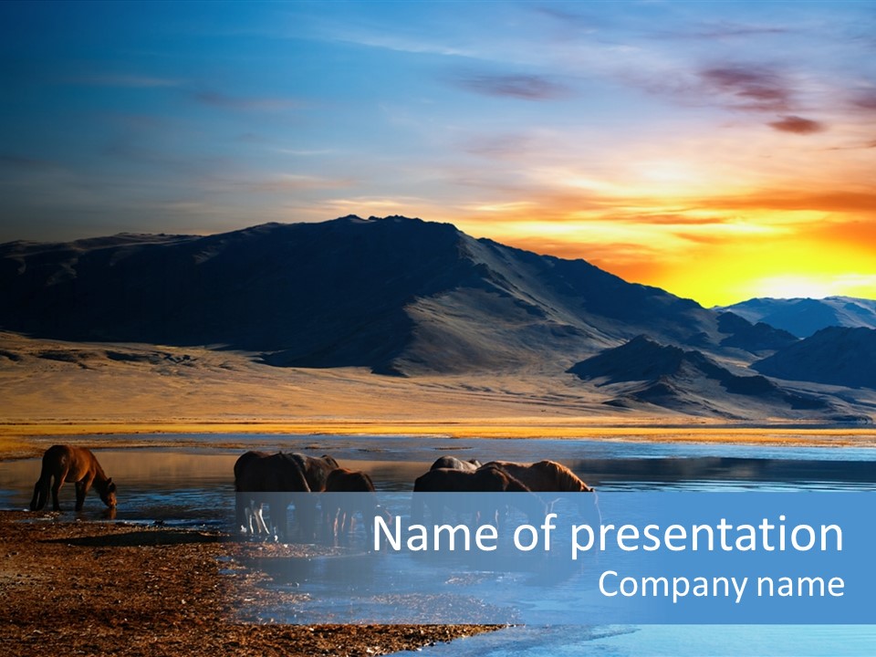 Sky View Sunrise PowerPoint Template