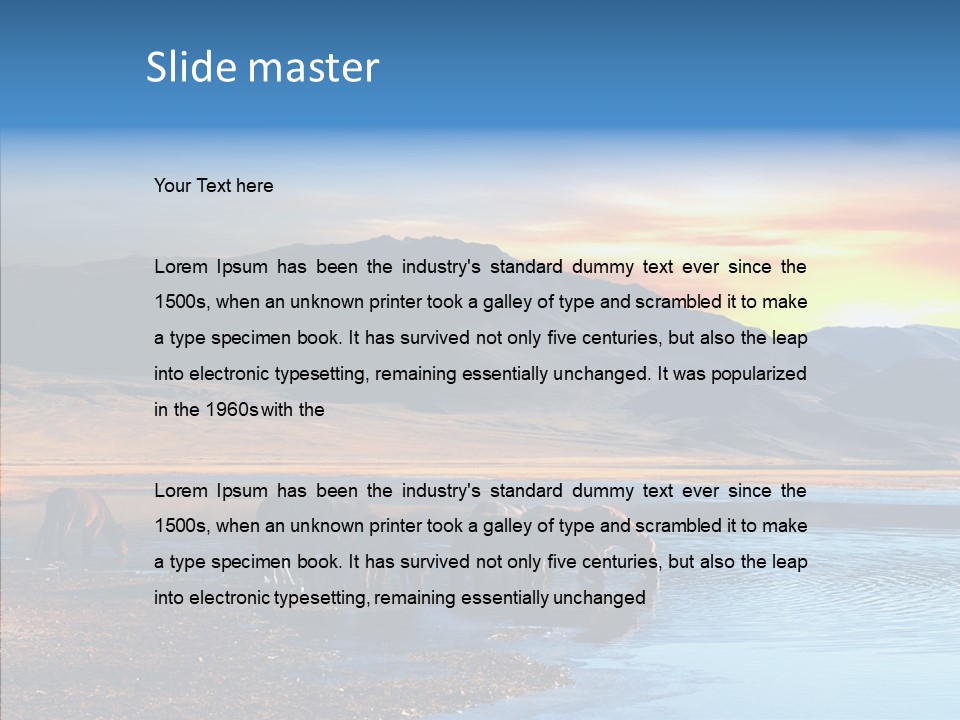 Sky View Sunrise PowerPoint Template