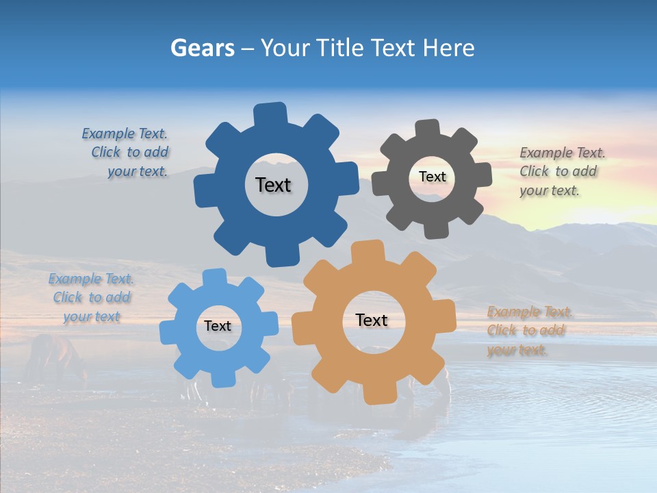 Sky View Sunrise PowerPoint Template