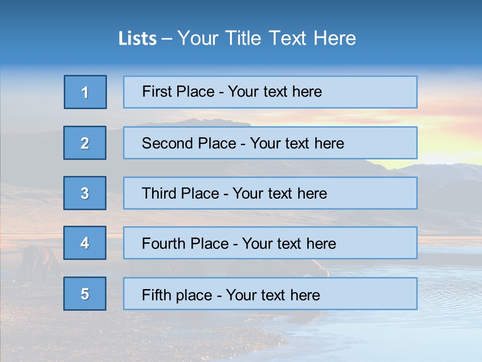 Sky View Sunrise PowerPoint Template